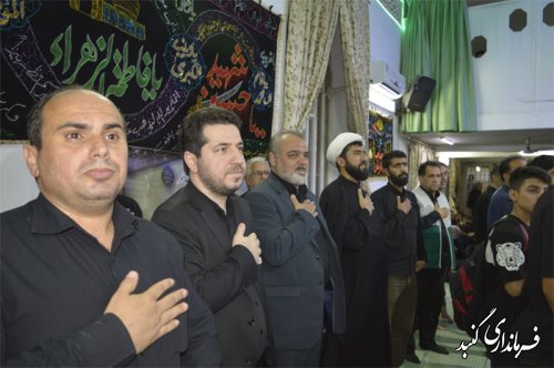 حضور معاون اقتصادی استاندار در مراسم شب عاشورای حسینی شهرستان گنبدکاووس