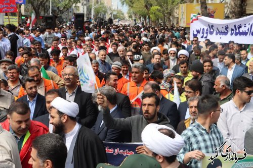 گزارش تصویری||تجمع پرشور مردم گنبدکاووس در حمایت از پاسخ کوبنده ایران